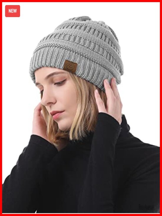 Acrylic Knit Slouchy Beanie Hats 4 Pack - Winter Warm Caps main image 4